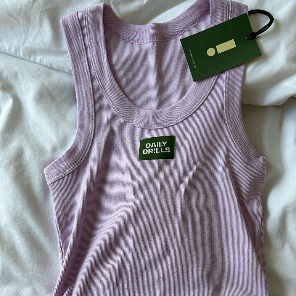 Daily Drills Logo Ribbed Tank